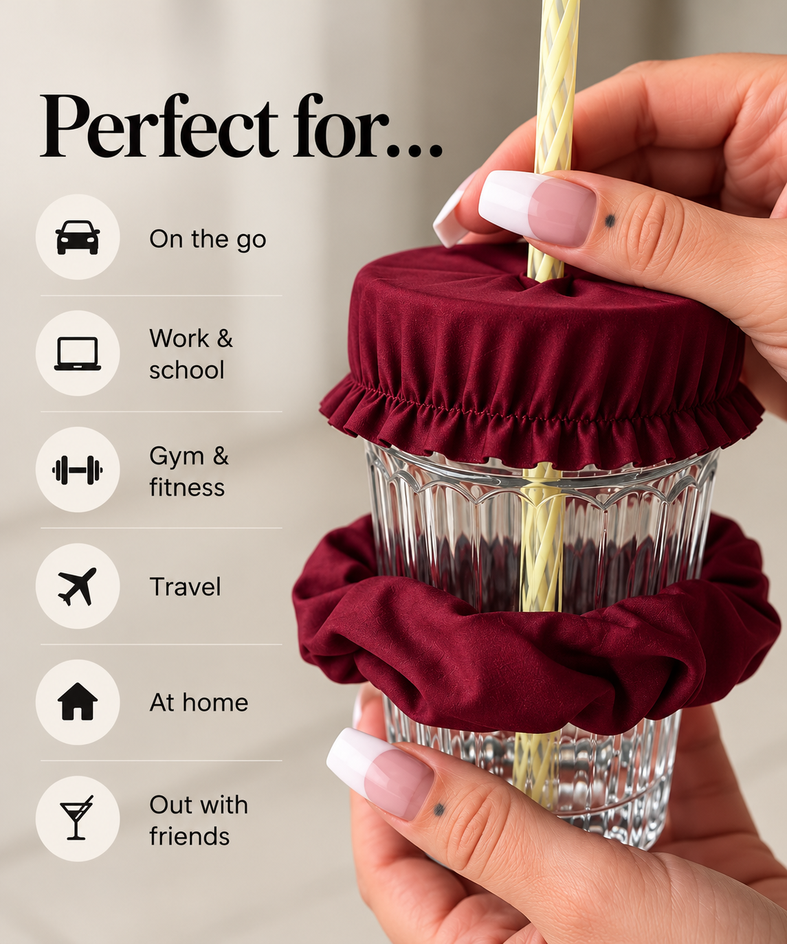 Scrunchie Drink Cover