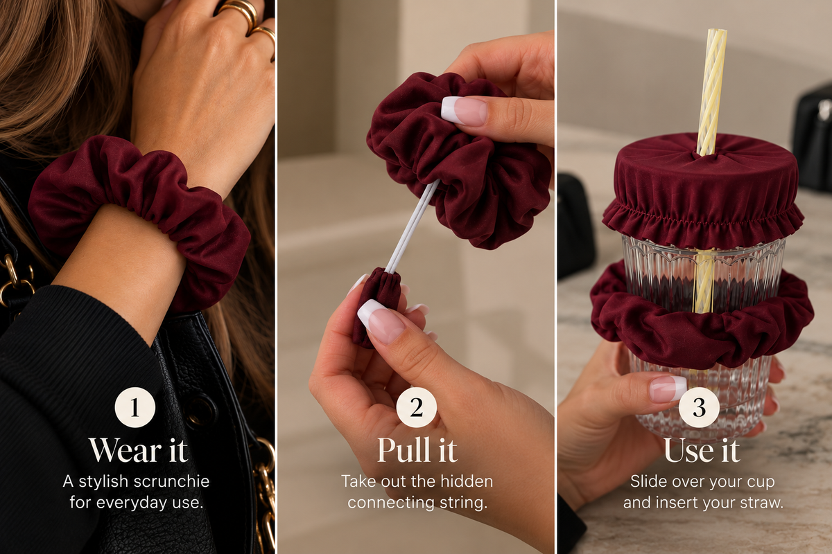 Scrunchie Drink Cover